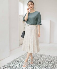 ANY SIS S 【速乾・接触冷感】スムージーポリエステル クルーネック ブラウス