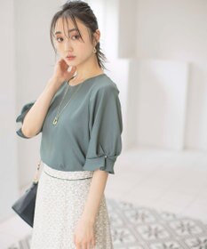 ANY SIS 【速乾・接触冷感】スムージーポリエステル クルーネック ブラウス