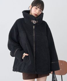 earth music&ecology ボアZIPブルゾン