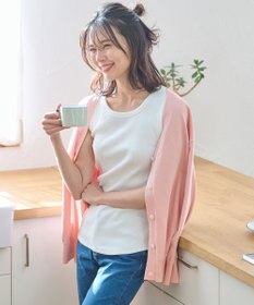 ANY 【洗濯機可能・UVケア】Ｖネック カーディガン