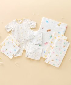 MIKI HOUSE HOT BISCUITS 出産準備セット 春夏用(総柄)