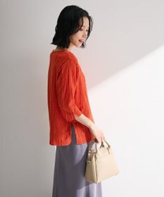 Green Parks ５分袖表面感カットプルオーバー