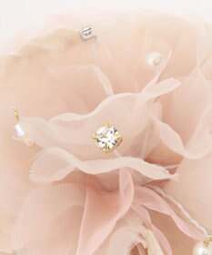 ANY SIS 【チャーム付き】エアリーフラワー コサージュ