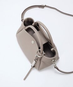 TOPKAPI 【Breath TOPKAPI】シュリンクレザー ショルダー付き ミニ トートバッグ / チャーム付き