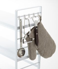 tower コンロ奥ラック 3段 タワー ホワイト