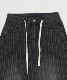 WEGO ドロストストライプブラストデニム