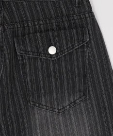 WEGO ドロストストライプブラストデニム