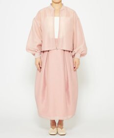 uncrave 【手洗い可】シャイニー シアー ブルゾン