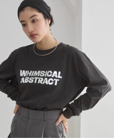 WEGO 【ANGIE VINTAGE】フロッキープリントロゴロンT