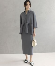 組曲 S ジョーゼットジャージーボウタイチュニック ブラウス