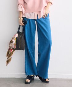 自由区 ウスカルデニムワイドストレート パンツ ミッドインディゴ