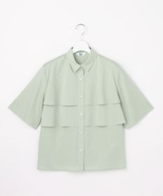 J.PRESS LADIES L 【WEB限定カラーあり・一枚で着映え】ラミーポプリン ティアード シャツ