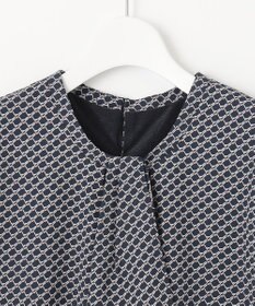 J.PRESS LADIES 【2WAY】幾何プリント ボウタイ カットソー