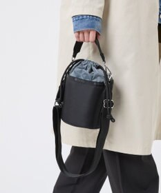 LeSportsac SM DRAWSTRING BUCKET/リサイクルドブラックJP