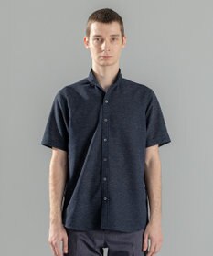 JOSEPH HOMME 新素材【軽量/通気性/清涼感/洗える/ストレッチ】レノクロスストレッチ　ウィングカラー半袖シャツ