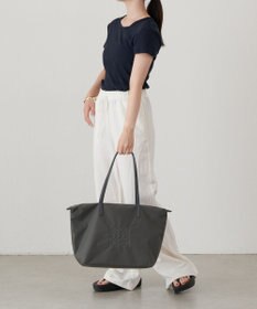 russet ＜390g/撥水性あり＞天ファスナー付きコーデュラナイロントートバッグ(CE-1560)