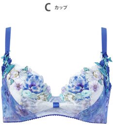 WACOAL 【リボンブラ 脇すっきり】 ブラジャー 脇高設計 着やせシルエット 動いても谷間キープ Gカップまで対応 大きいサイズ レディース BXB483 /ワコール