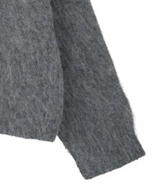 earth music&ecology クルーネックシャギーカーディガン