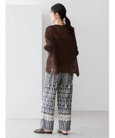 AMERICAN HOLIC 透かし編みメッシュニットプルオーバー