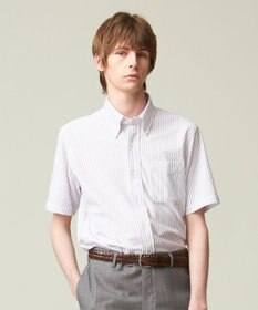 J.PRESS MEN 【夏に嬉しい高機能】カノコインレイストライプパッチポケット シャツ/B.D.