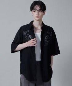 WEGO TRフラワーモチーフシャツ（S）