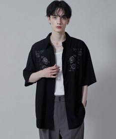 WEGO TRフラワーモチーフシャツ（S）