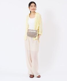 LeSportsac CHAIN CROCHET CLUTCH/ベージュクロシェ