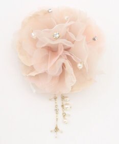 ANY SIS 【チャーム付き】エアリーフラワー コサージュ