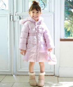 ANY KIDS フェイクムートンリボンブーツ