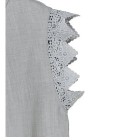 Green Parks ・ＥＬＥＮＣＡＲＥ　ＤＵＥ　リネンライクレースブラウス