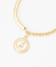 J.PRESS LADIES 【WEB限定・リバーシブル】 イニシャルコイン ブレスレット