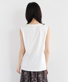 YECCA VECCA コットンスムースノースリーブトップス
