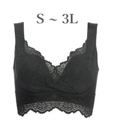 BRADELIS New York 【BRADELIS Me / ノンワイヤー・バストアップ】レーシィオールインワンブラ 日中も就寝時も快適に補正するブラ