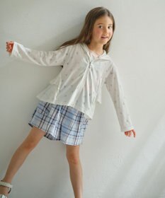 組曲 KIDS 【UVケア】【110-140cm】フラワーオパール パーカー