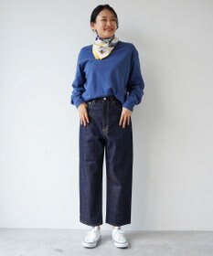 caqu FS ankle boy`s ハイウエストワイドストレートデニム