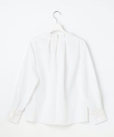 自由区 L 【カタログ掲載】ナチュラルタッチスタンドカラー ブラウス