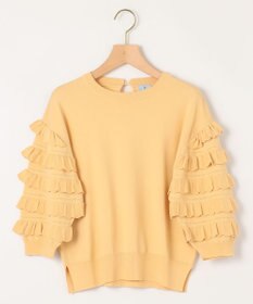 組曲 S 【WEB限定カラーあり】MINA 袖フリルニットプルオーバー