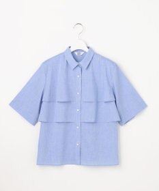 J.PRESS LADIES L 【WEB限定カラーあり・一枚で着映え】ラミーポプリン ティアード シャツ