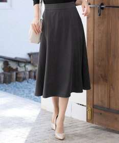 Tiaclasse L 【洗える】大人上品なコーデュロイフレアスカート