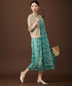 自由区 S ファインリネンナイロン カーディガン