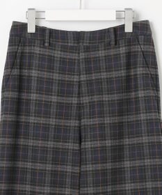 J.PRESS LADIES 【洗える】チェルビックチェック セミワイド パンツ