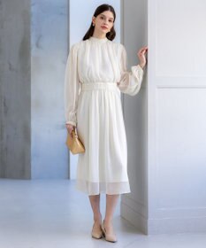 23区 L 【APPLAUDIR】クレープシフォン ドレス