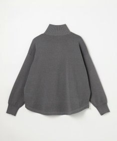 ANY L スウェットライクハーフジップニット