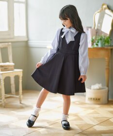 組曲 KIDS 【110-140㎝】 レースリボンタイブラウス