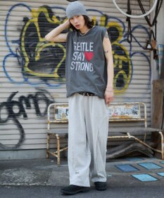 WEGO 【ユニセックス着用ITEM/MLサイズ展開】グラフィックBIGノースリーブ