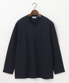 JOSEPH ABBOUD 【キングサイズ・オーガニックコットン】リンクスボーダーTシャツ