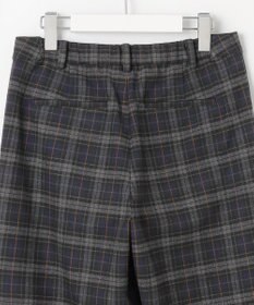 J.PRESS LADIES 【洗える】チェルビックチェック セミワイド パンツ