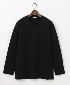 JOSEPH ABBOUD 【キングサイズ・オーガニックコットン】リンクスボーダーTシャツ