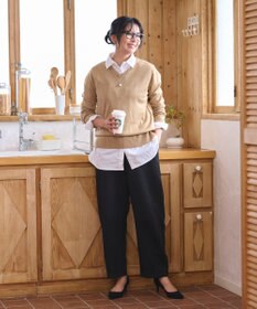 WEGO 【WEB限定/2025年秋冬新作/洗濯OK/毛玉レス/MLXLサイズ展開/オフィス/カジュアル】ベーシックニットセーター