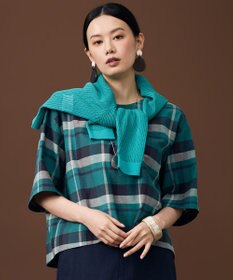 自由区 S ファインリネンナイロン カーディガン